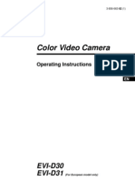 Color Video Camera: EVI-D30 EVI-D31