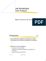 Approximation de Fonction (Cours Math 4 Usthb)