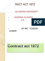 Contract Act 1872: by Mr. Yogesh Kumar