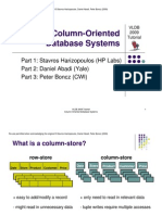 Column Oriented DB Systems