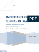 Importance of Sunnah in Islam: Overview About Deniers of Hadith