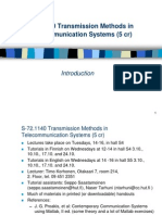 S-72.1140 Transmission Methods in Telecommunication Systems (5 CR)