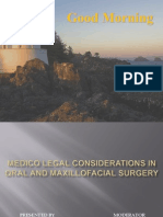 Medico Legal Considerations in Oral and Maxillofacial Surgery