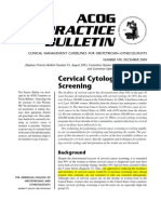 ACOG 109 Cervical Cytology Screening