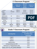 K To 12 Class Program G1 and G7