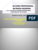 Pendidikan Guru Profesional: Cabaran Masa Hadapan: Aminah Ayob, Upsi