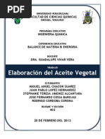 Elaboracion Del Aceite Vegetal!