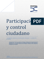 Participación y Control Ciudadano - El Derecho A Ejercer La Contraloría Ciudadana y La Rendición de Cuenta