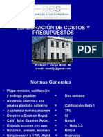 Costos y Pptos ECS