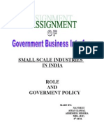 Small Scale Industries in India