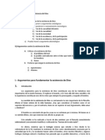 Argumentos para La Exist en CIA de Dios Vs Argumentos Contra La Exist en CIA de Dios