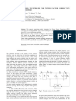 Control Techniques For Power Factor Correction