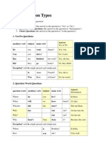 Basic Question Types - Yes No Questions