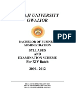 Jiwaji University Gwalior: Syllabus AND Examination Scheme