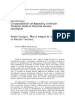 Modelo Ecologico y Modelo Integral de Intervencion