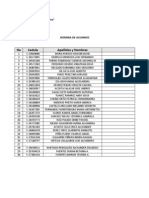 Nomina de Alumnos