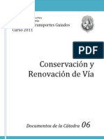 Conservacion y Renovacion de Vias