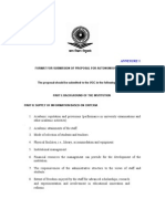 Format For Submission of Proposal For Autonomous Status: Annexure I