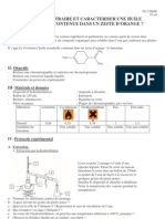 TP 2 Extraction Huile Essentielle