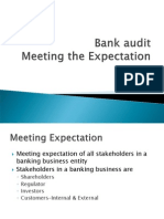 Bank Audit-Meeting The Expectation