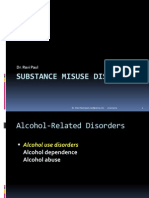 Substance Misuse Disorders: Dr. Ravi Paul