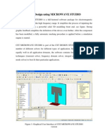 Patch Antenna Design Using MICROWAVE STUDIO