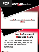 Verizon Law Enforcement Resource Team