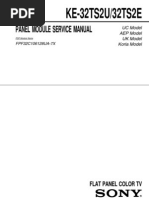 (Sony) - (987821001) - KE-32TS2U - KE-21TS2E - Panel Module Service Manual