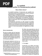 7 La Equidad Criterio Auxiliar de Interpretacion Judicial