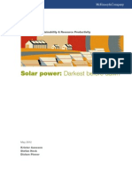 Solar Power: Darkest Before Dawn: Mckinsey On Sustainability & Resource Productivity