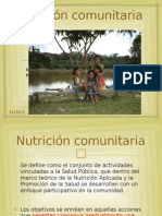 Nutrición Comunitaria