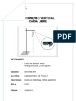 Movimiento Vertical. Informe1