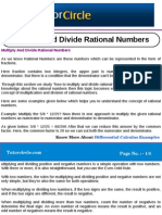 Multiply and Divide Rational Numbers