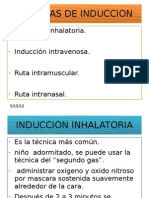 Tecnicas de Induccion de Anestesia