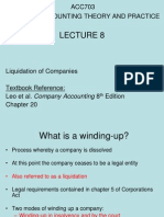 Lecture 8 - Liquidation