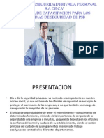 Manual de Capacitacion para Los Guardias de Seguridad