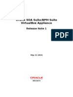 Oracle Soa Suite/Bpm Suite Virtualbox Appliance: Release Note 1