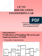 CE 715 Communication Engineering Lab: Presented by