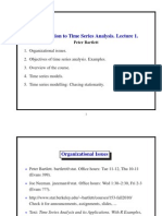 Introduction To Time Series Analysis, Lectures