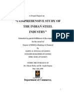 Comprehensive Study On The Indian Steel Industry - REPORT