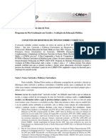 Resenha de Textos Sobre Currículo Escolar e Políticas Curriculares