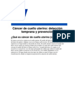 Cancer de Cuello Uterino