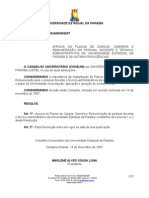 038-2007 Aprova PCCR Dos Docentes e Tec Adm Da Uepb