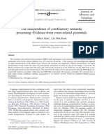 The Independence of Combinatory Semantic Processing: Evidence From Event-Related Potentials