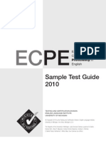 ECPE2010 Sample Test Guide