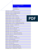 Equivalencia Entre Unidades