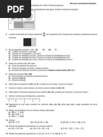 Hoja de Actividades de 1º ESO (Pendientes 1 N