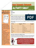 Refrigerator Activity Sheet For Children