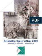 Rethinking Construction - 2002