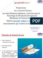 Tratamiento y Control de Osmosis Inversa - Programa AQA Rev2